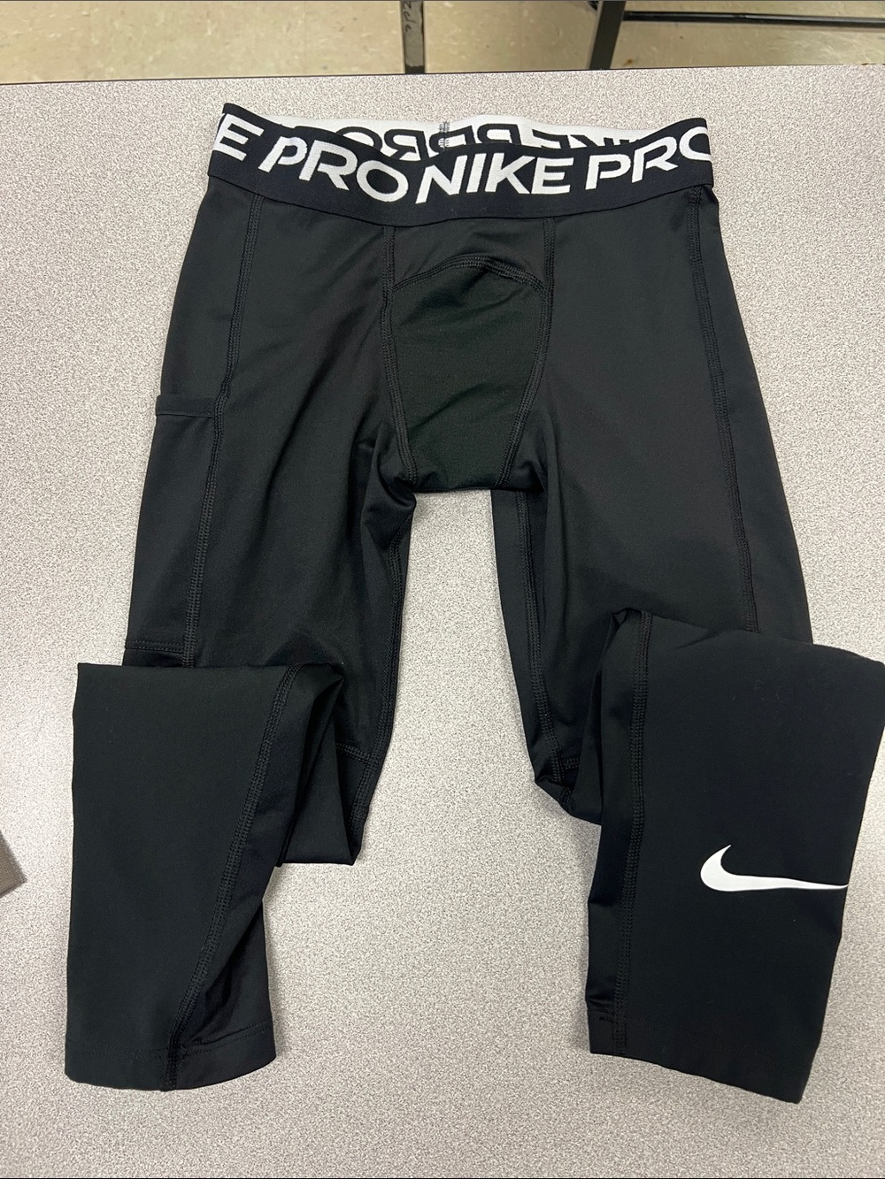 Nike Pro Men's Black Compression Tights dry fit